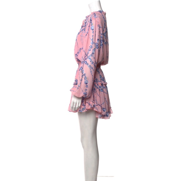 Misa $317 Lorena Mini Dress in Intertwined Pink Floral 💕 REVOLVE - Picture 5 of 6